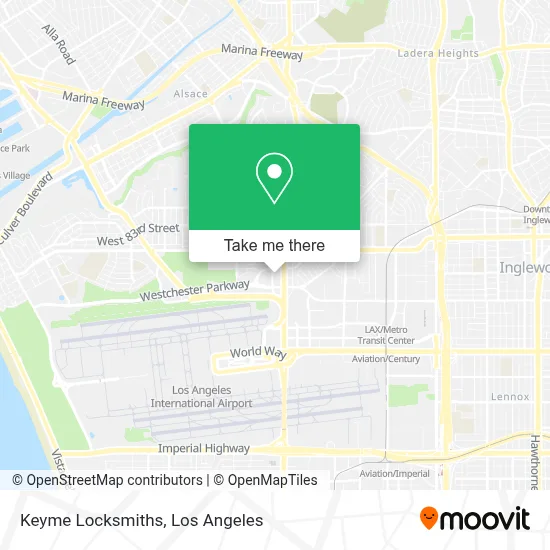 Keyme Locksmiths map
