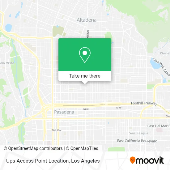 Ups Access Point Location map