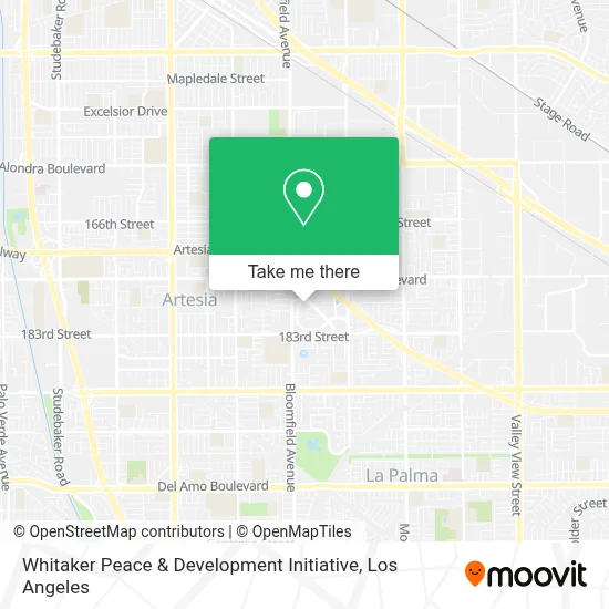 Whitaker Peace & Development Initiative map