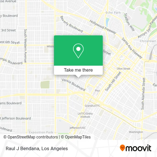 Raul J Bendana map