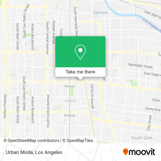 Urban Moda map