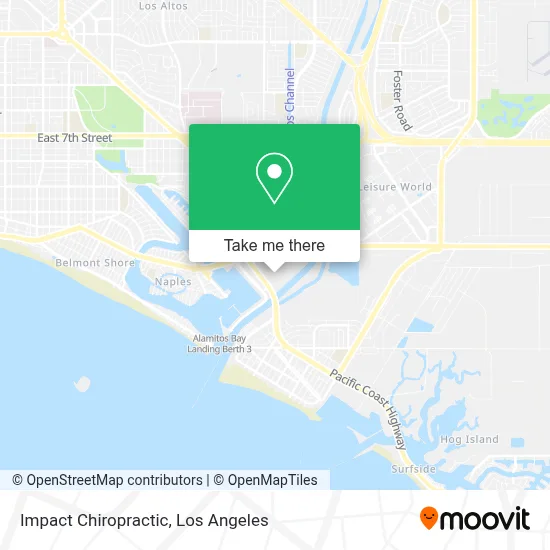 Impact Chiropractic map