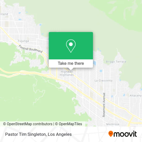 Pastor Tim Singleton map