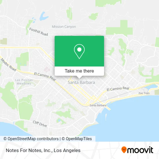 Notes For Notes, Inc. map