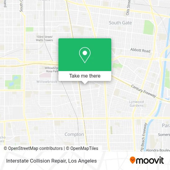 Interstate Collision Repair map