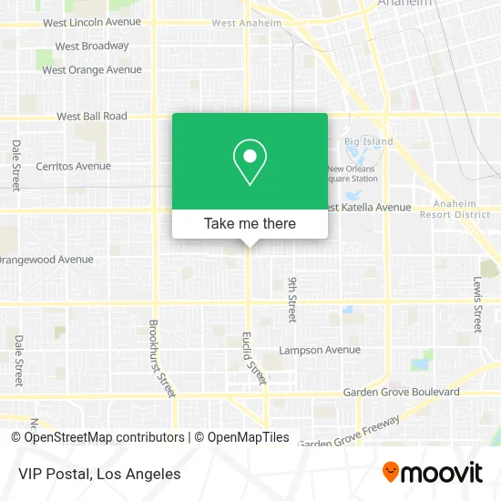 VIP Postal map