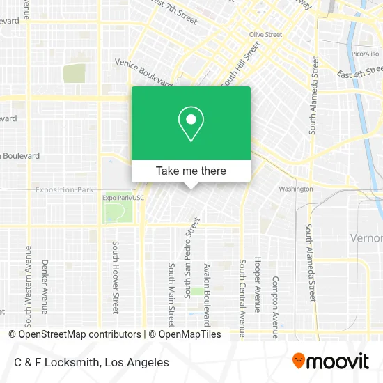 C & F Locksmith map
