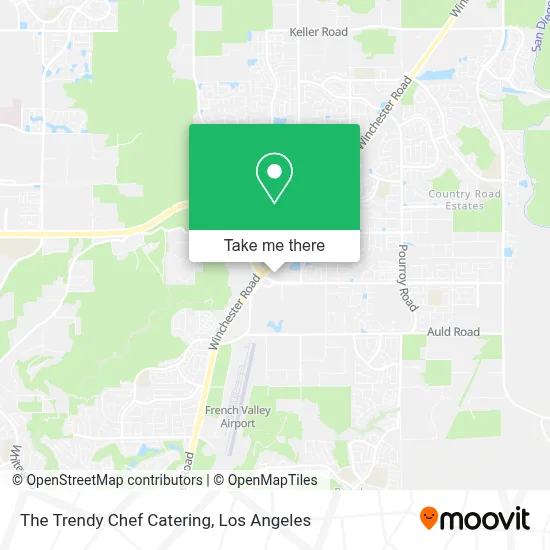 The Trendy Chef Catering map