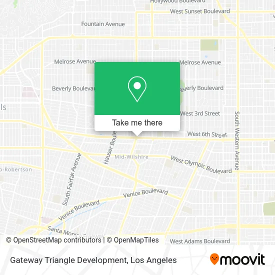 Gateway Triangle Development map