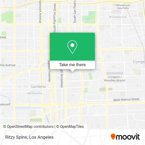 Ritzy Spins map