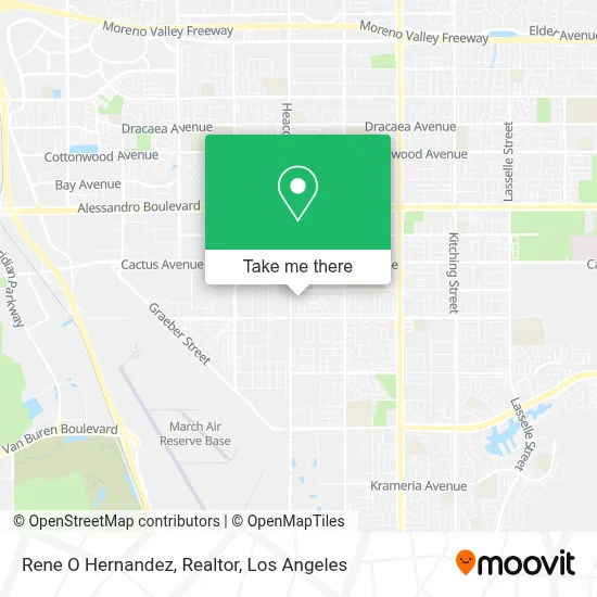 Rene O Hernandez, Realtor map