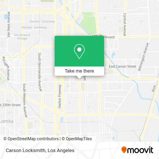 Carson Locksmith map