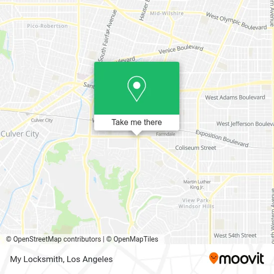 My Locksmith map