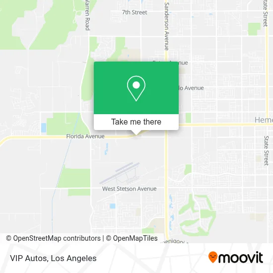 VIP Autos map