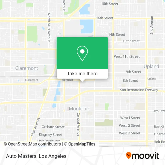 Auto Masters map