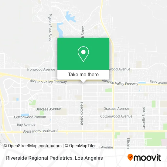 Riverside Regional Pediatrics map