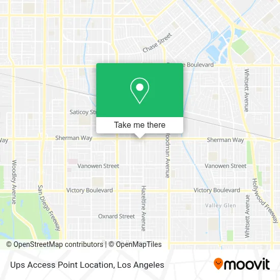 Ups Access Point Location map