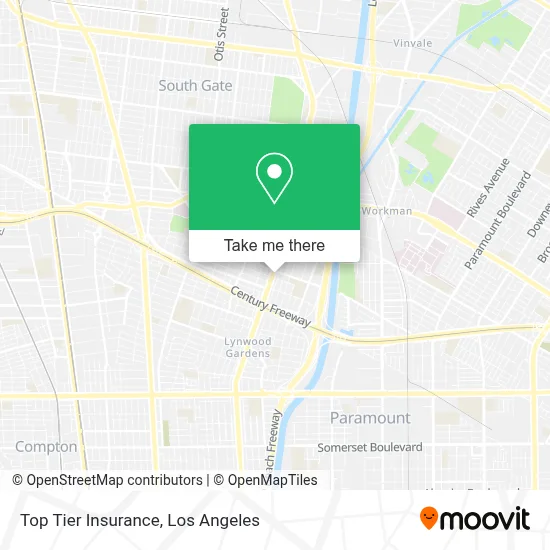 Top Tier Insurance map
