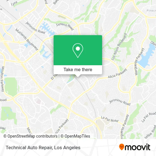 Technical Auto Repair map