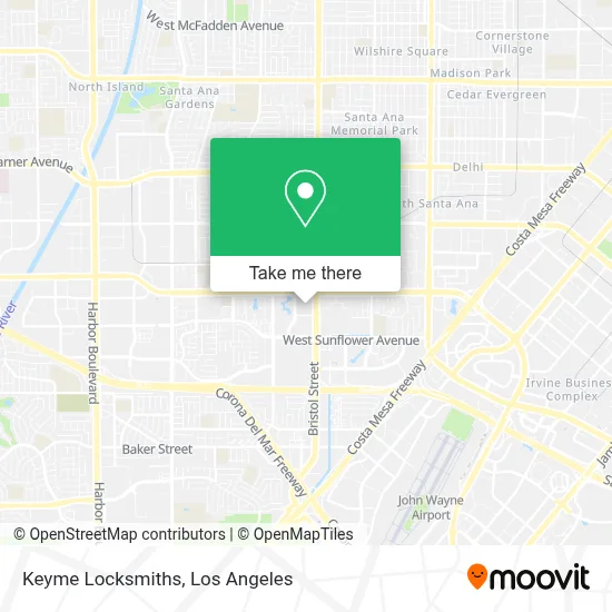 Keyme Locksmiths map