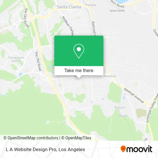 L A Website Design Pro map