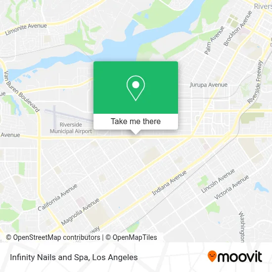 Infinity Nails and Spa map