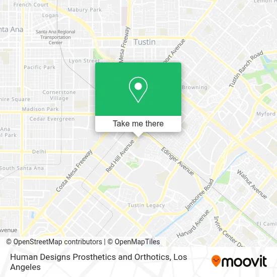 Human Designs Prosthetics and Orthotics map