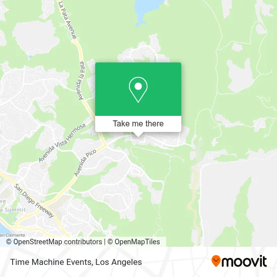 Time Machine Events map