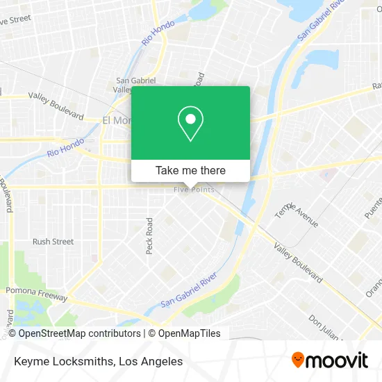Keyme Locksmiths map