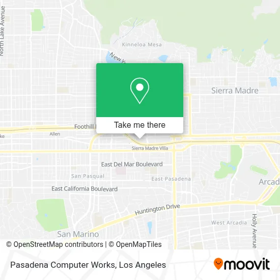 Pasadena Computer Works map