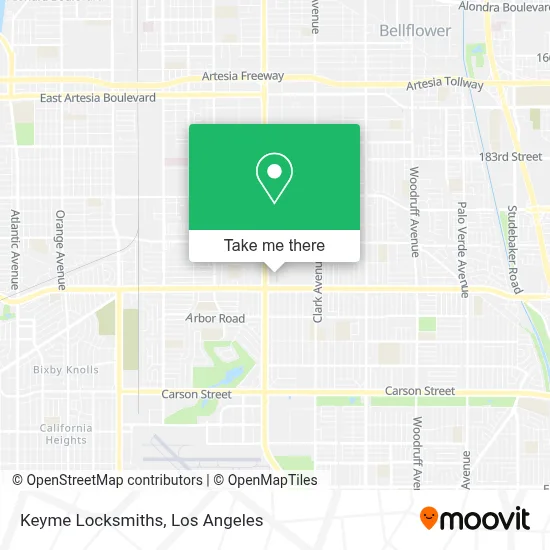 Keyme Locksmiths map