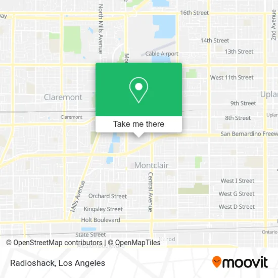 Radioshack map