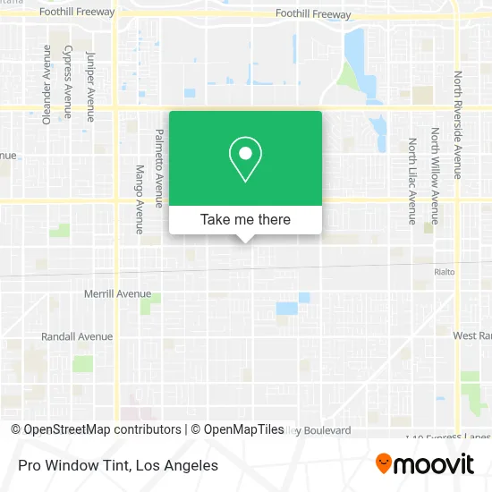 Pro Window Tint map
