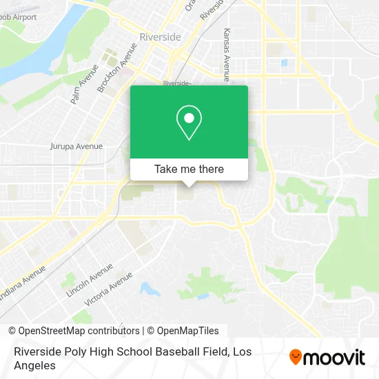 Riverside Poly High School Baseball Field map