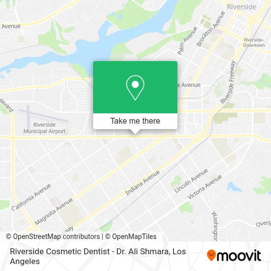 Riverside Cosmetic Dentist - Dr. Ali Shmara map