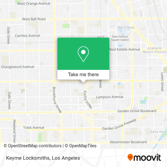 Keyme Locksmiths map