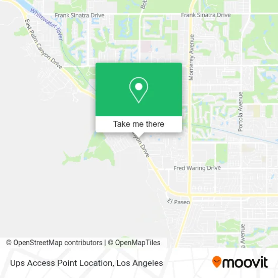 Ups Access Point Location map