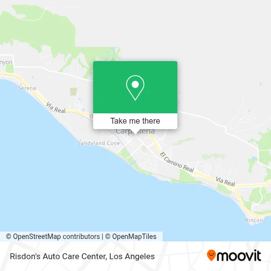 Risdon's Auto Care Center map
