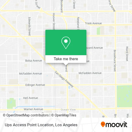 Ups Access Point Location map