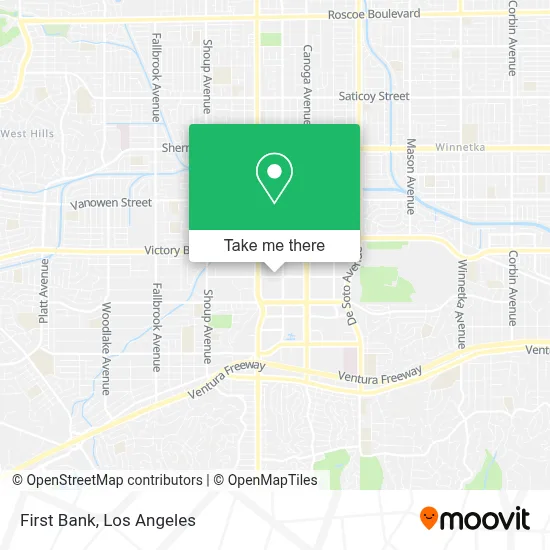 First Bank map