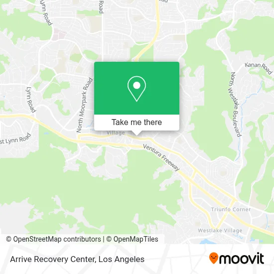 Arrive Recovery Center map