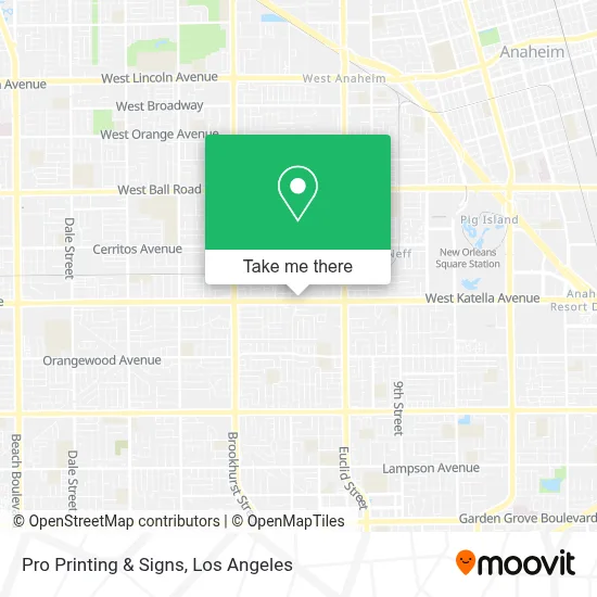 Pro Printing & Signs map