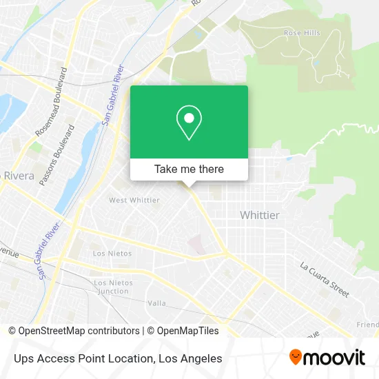 Ups Access Point Location map
