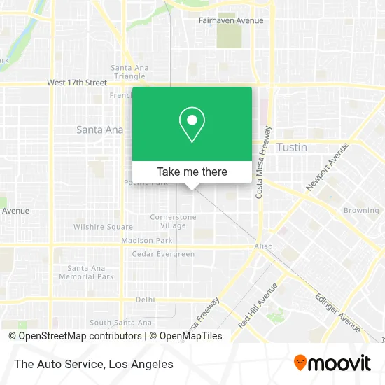 The Auto Service map