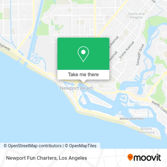 Newport Fun Charters map
