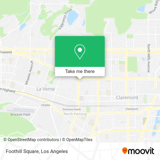 Foothill Square map