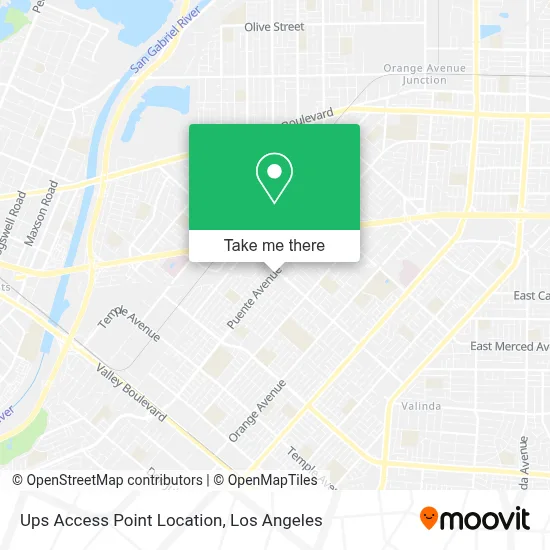 Ups Access Point Location map