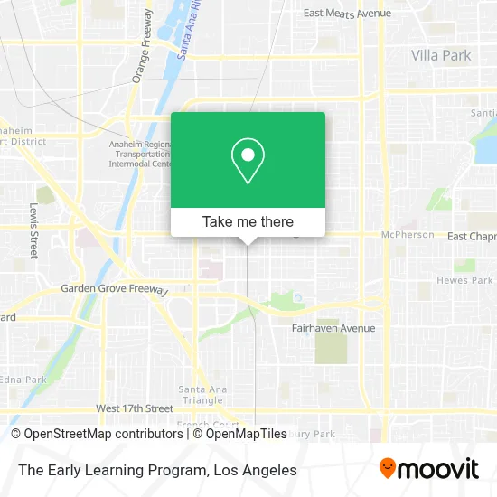 The Early Learning Program map