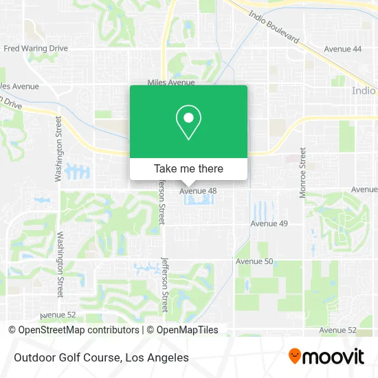 Outdoor Golf Course map