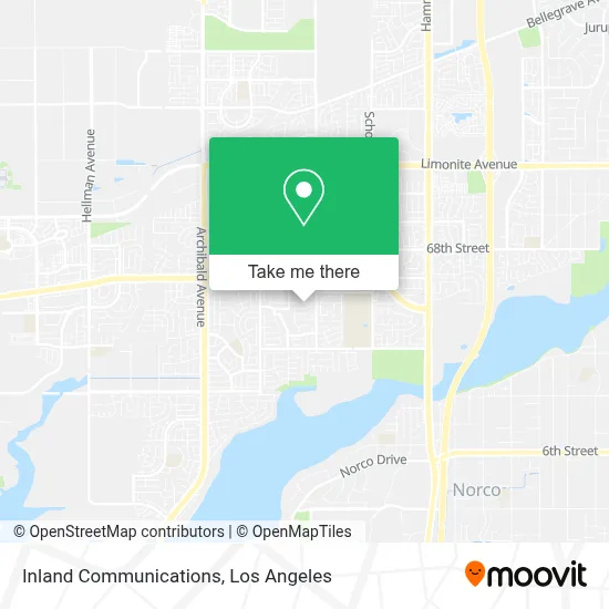 Inland Communications map